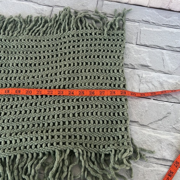 Bohemian Wraparound fringed crochet scarf - Picture 5 of 6